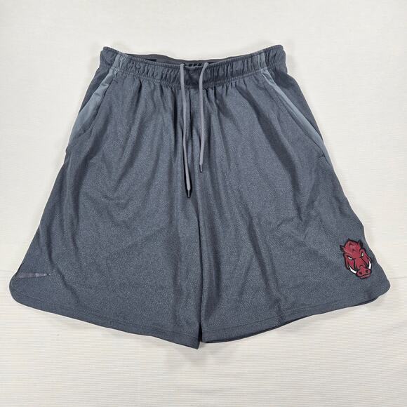 NWT Nike Dr-Fit Arkansas Razorbacks Dark Heather Hype Shorts Men's Size Large - Picture 1 of 5